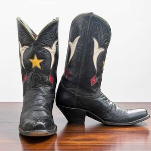1950s Tony Lama Custom Inlay — Women’s 7 M
Vintage Cowboy Cowgirl Boots Pee Wee